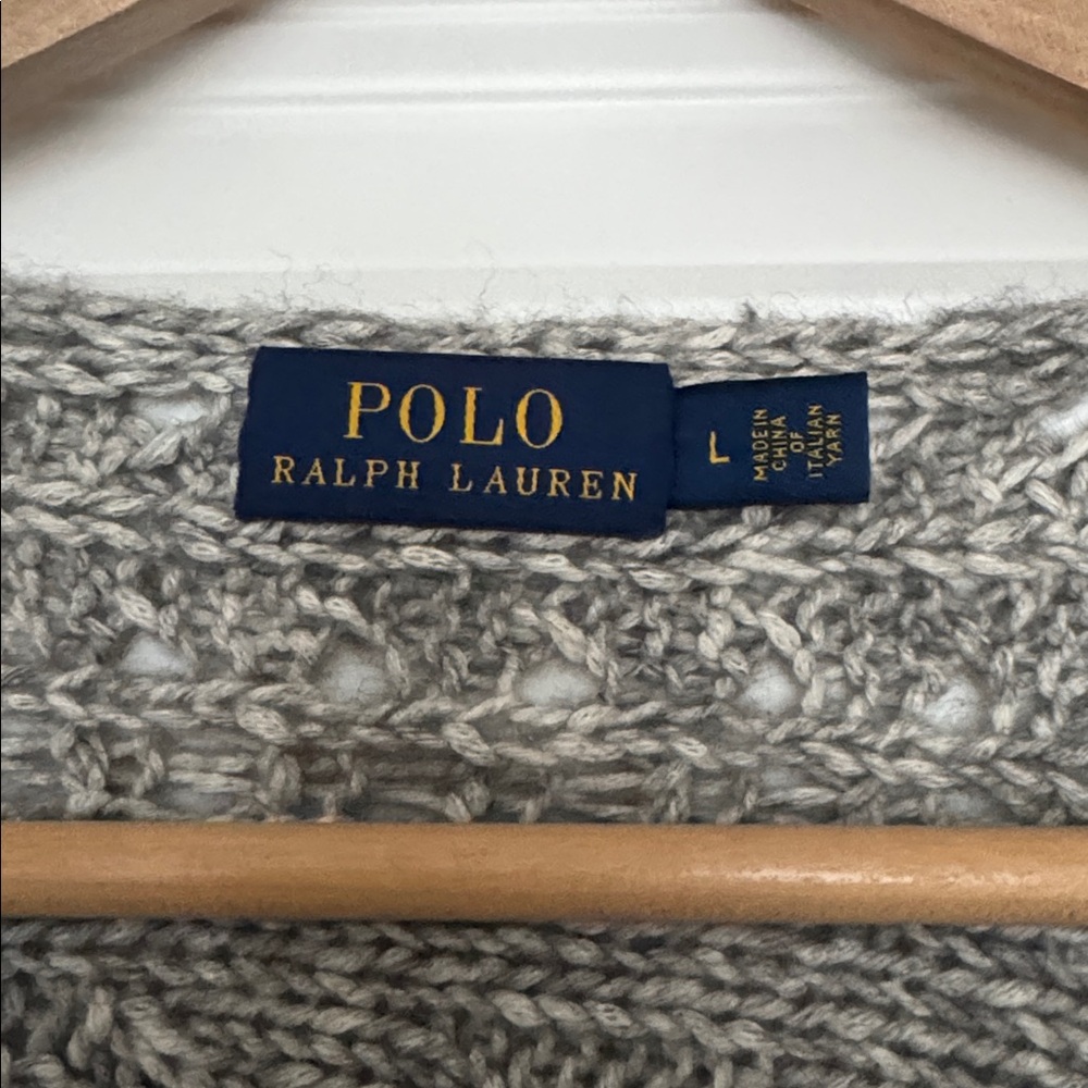 NWOT Polo Ralph Lauren Sweater | Chunky open-knit | Oversized style | Size
Large - Picture 2 of 7
